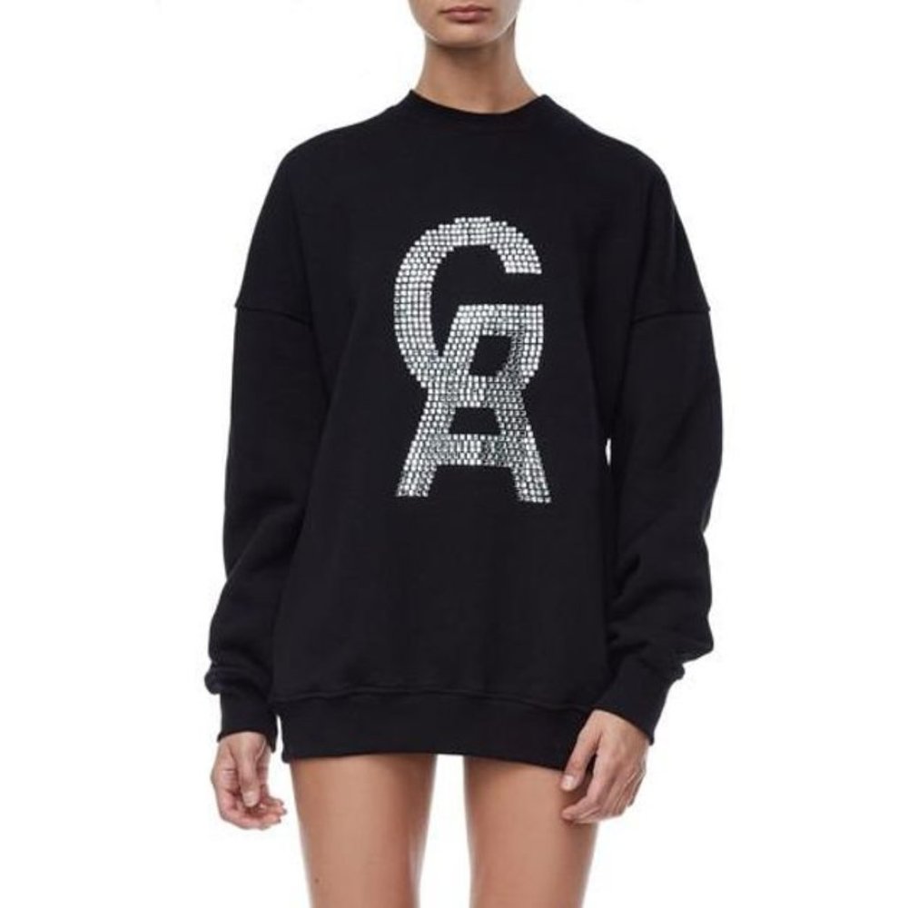 Good American The Icon Crystal Sweatshirt